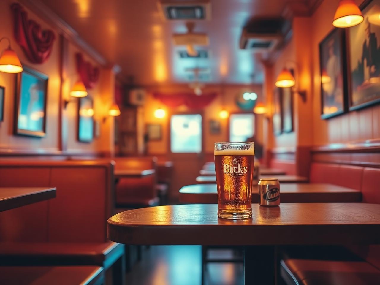 Interiér restaurace Prima v Ostravě-Porubě